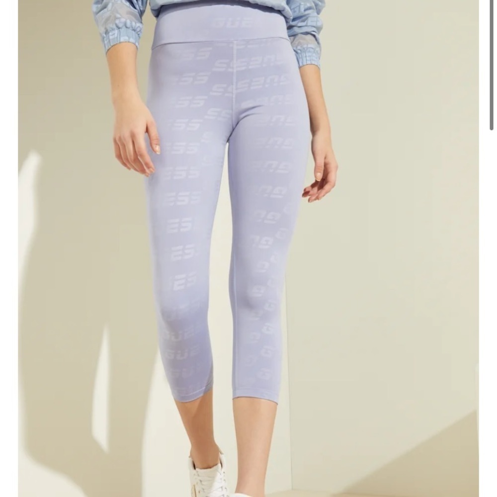 New GUESS Logo Print Leggings
